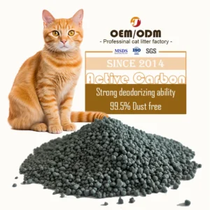 Oem Quick Clumping High Water Absorption Active Carbon Bentonite Cat Litter With Scents High Quality Natural Flavor Printed Bag