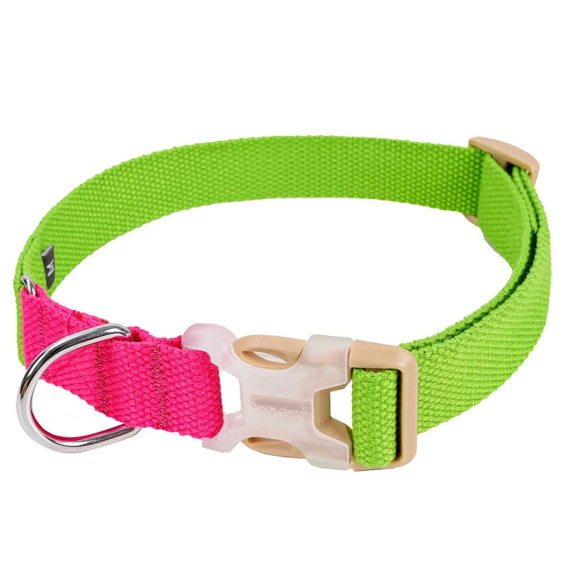 Ombre Color Pet Dog Collars custom logo Dog Strap Walking Neck Collar