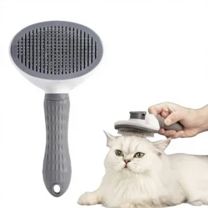 One Click Hair Removal PP Material Cat Dog Fur Shedding Grooming Comb for Long Hair Cleaning