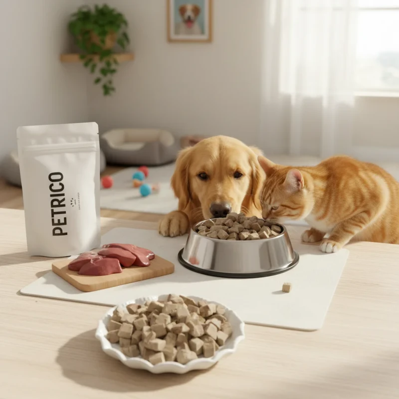 Organic Freeze Dried Chicken Liver High Protein Pet Food Treats for Dogs and Cats with Joint Health Benefits