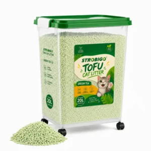 Organic Sustainable Bulk Dust Free Clumping Flushable Biodegradable Eco Friendly Natural Tofu Cat Litter