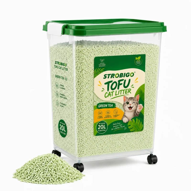 Organic Sustainable Bulk Dust Free Clumping Flushable Biodegradable Eco Friendly Natural Tofu Cat Litter