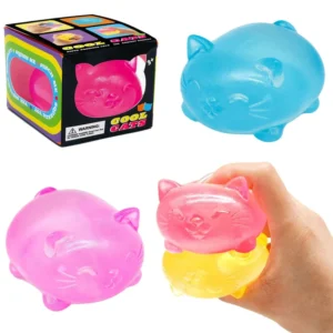 Original Box Needoh Maltose Cat Stress Relief Ball TPR Material for Girls Small Kittens Can Squeeze Fun Toy