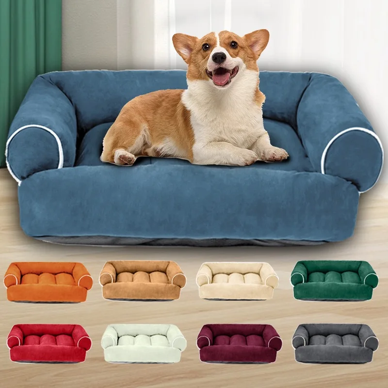 Orthopedic Dog Bed Four Season Universal Soft Medium Sized Pet Furniture Luxury Sofa Couch for Home