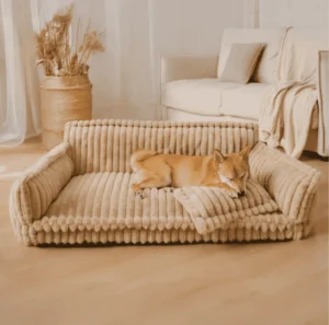Orthopedic Pet Puppy Calming Couch Bed Small Mat Removable Soft Bed Dog Sofa