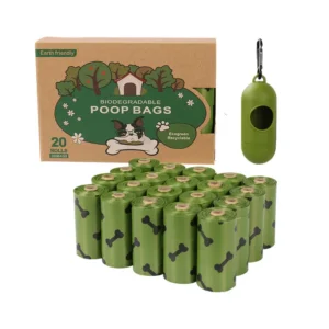 Outdoor Dog Poop Bag EPI Disposable Eco Friendly Pet Portable Waste Fecal Plastic Bag with Dispenser Holder Customized OEM ODM