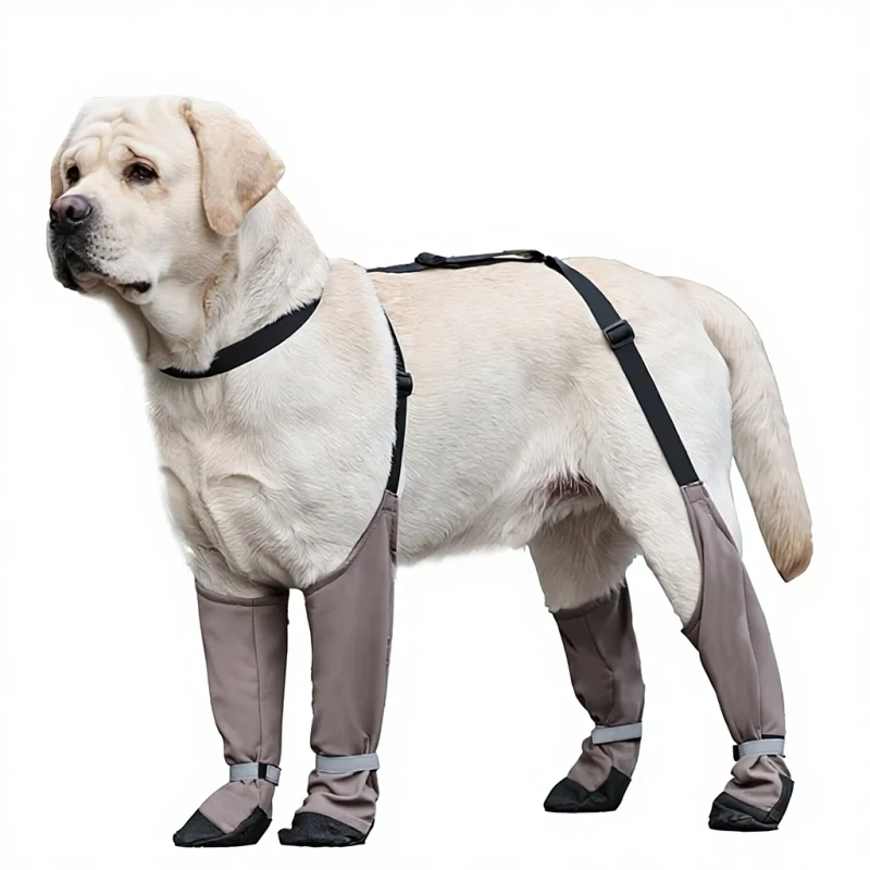 Outdoor Dog Walking Protective Shoes Socks for Small Medium Dogs Warm Polyester Material All Seasons Use Anti Dirty Foot Cover