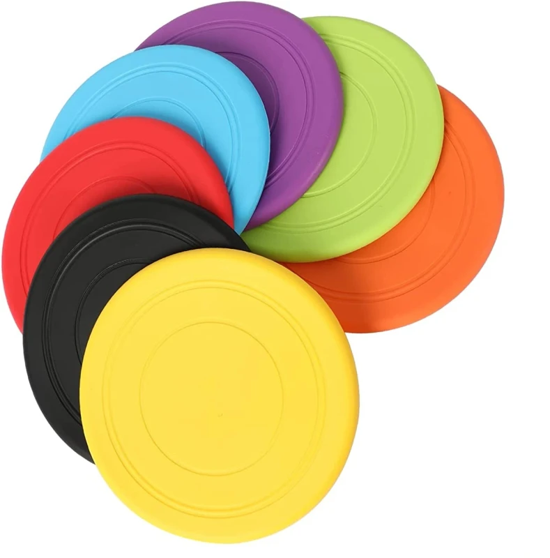 Outdoor Durable Chewable Silicone Soft Frisbeed Silicone Round Flying Disc Other Pet Dogs Toys