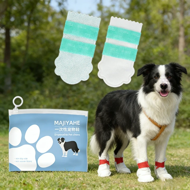 Outdoor Paw Protectors Easy On Dog Socks Non Slip Soles Self Adjusting for Comfort