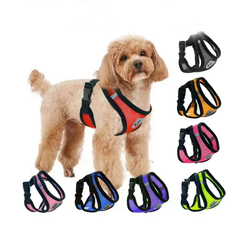 Outdoor Pet Leashes Dog Cat Walking Summer Breathable Pet Harness Set