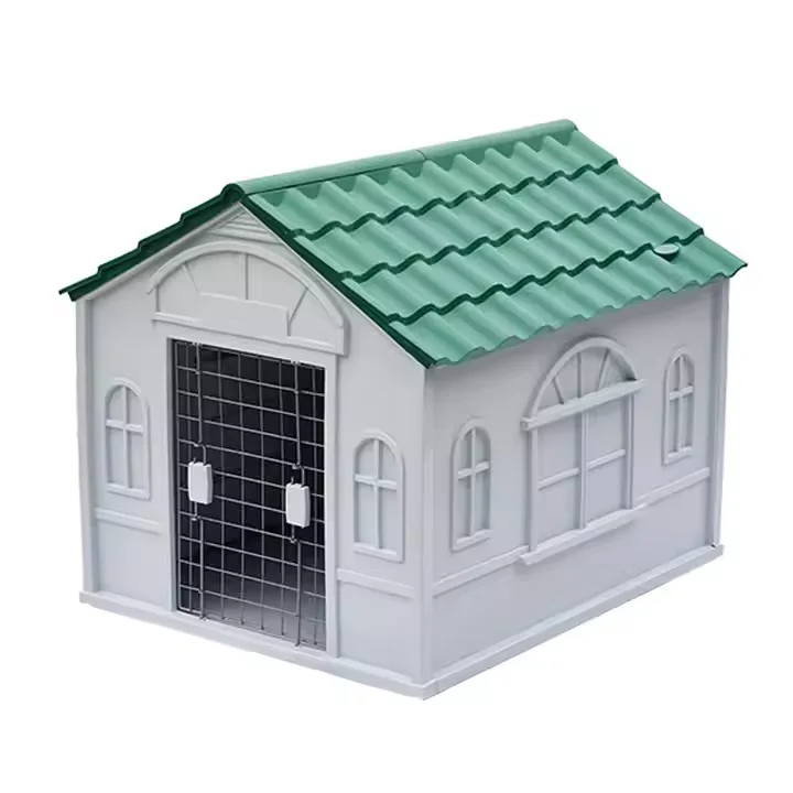 Outdoor Portable Plastic Dog Kennel Pet House Furniture