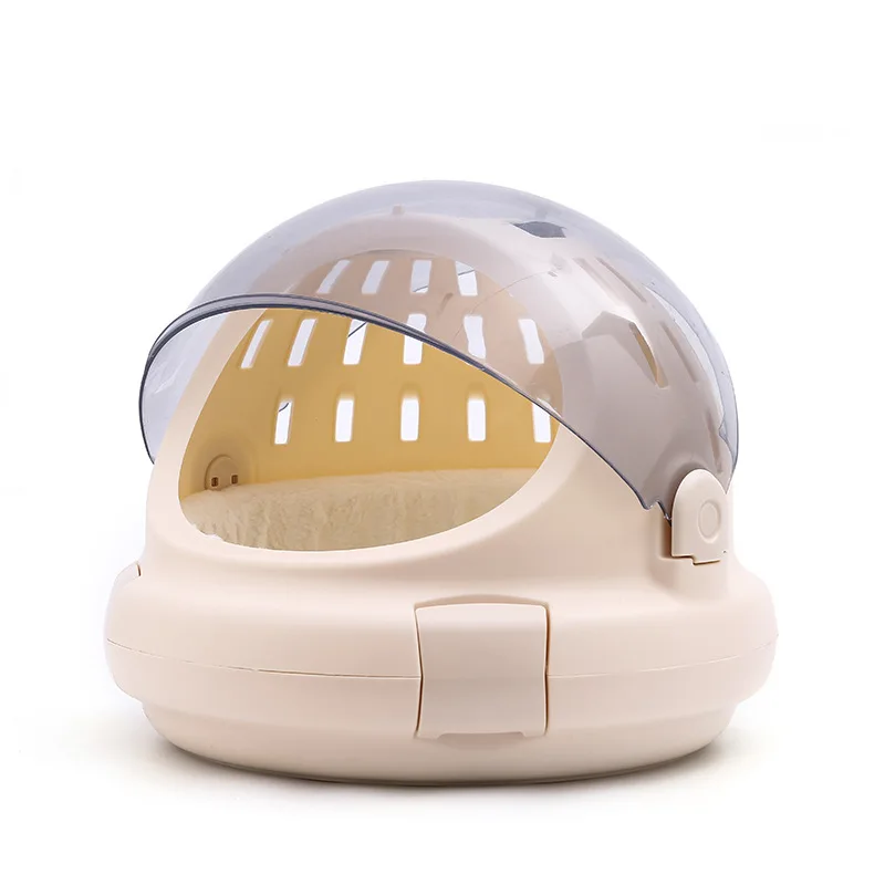 Outdoor Portable Transparent PVC Sustainable and Comfortable Airline Approved Pet Travel Carrier for Small Medium Cats