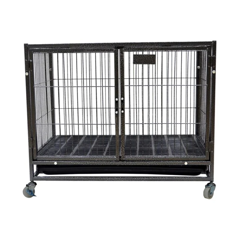 Outdoor Professional Galvanized Steel Heavy Duty Iron Dog Metal Kennels Large Runs Pet Dog Cage Crate Cages Carrier Pet Cage