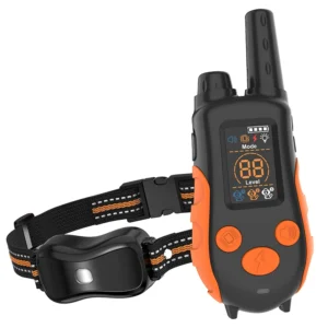 Outdoor Rechargeable Waterproof Pet Training Collar Electronic Trainer for Dogs Cats Bark Control Made of Durable Plastic