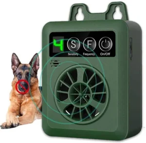 Outdoor Ultrasonic Anti Barking Charging Outdoor Bark Control Device Dogs OEM Pet Training Products 20 Hours 4 Levels