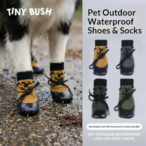 Outdoor Waterproof Anti Slip Stay on Teddy Golden Retriever All Season Sports Rain Socks Foot Covers Pet Dog Shoes