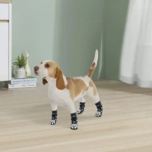 Outdoor Waterproof Eco-friendly Cotton Dog Shoes Non-Slip Cartoon Style Pet Socks for Large and Small Dogs