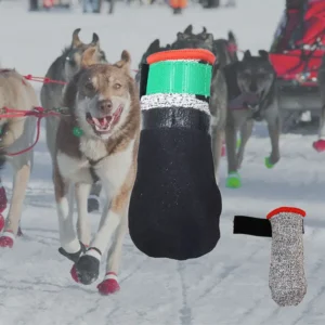 Outdoor Winter Warm Snow Snowfield Waterproof Anti Slip Anti Cutting Dog Shoes Socks Boots with Adjustable Straps