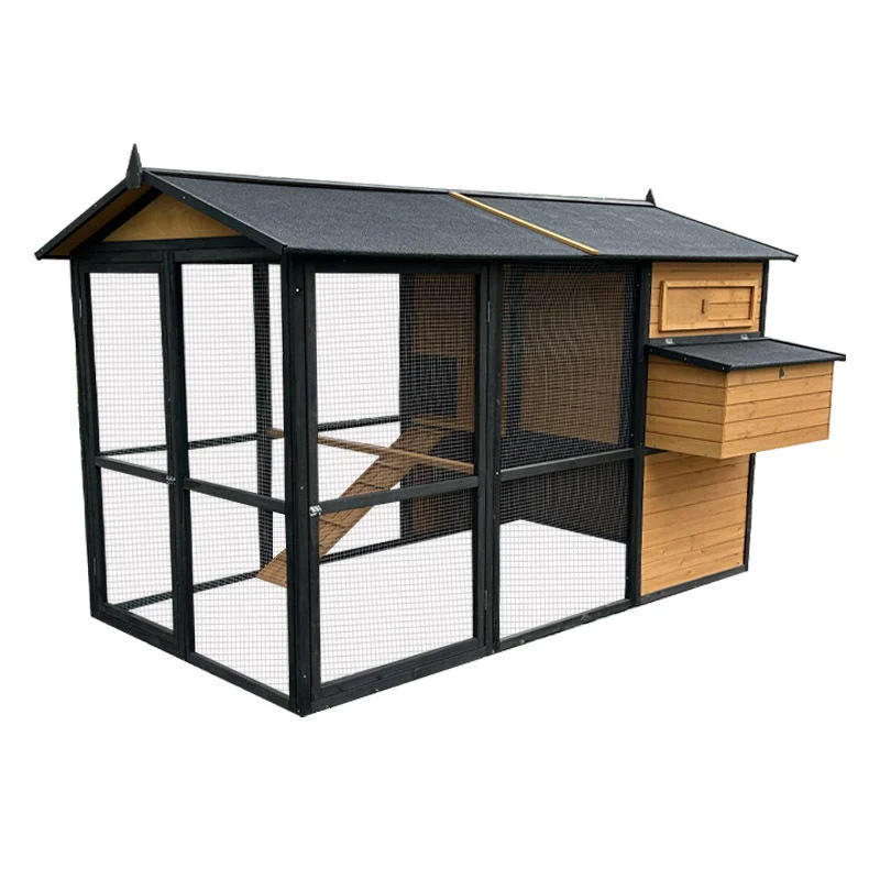 Outdoor Wooden Frame Chicken Cage and Coop Rainproof and Sunproof Super Large for Pigeon Cat Bird and Rabbit Cages All Seasons