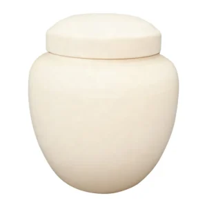 Oval Beige Biodegradable Urn Eco Friendly Cremation Urn Biodegradable Sea Burial Urn for Human Ashes Adult Pet Urn