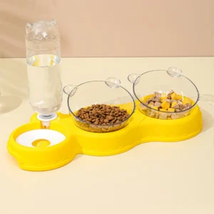 PP Plastics Material Is Easy to Clean Pet Products Accessories Pet Feeder Automatic Dog Water Bowl Double Pet Bowl