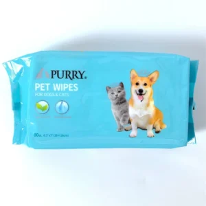PURRY Pet Grooming Wipes for Dogs & Cats Unscented Wipes 80pcs