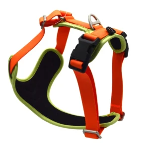 PVC Coated Dog Harness Multi-Color Pet Accessory with Padded Easy to Clean No Pull Straps Webbing Harness