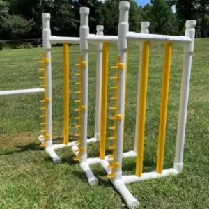 PVC Plastic Dog Agility Training Equipment Jump Wing Agility Hurdle Jump Bar Pet Supplies for Training