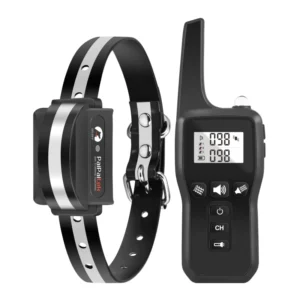 Paipaitek No Shock Dog Training Collar with Remote Anti Bark Pet Dog Training Collar Vibration Bark Control Adjustable Collar