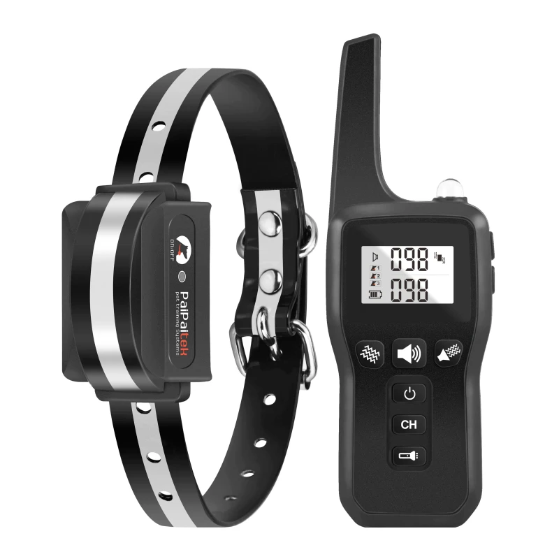 Paipaitek No Shock Dog Training Collar with Remote Anti Bark Pet Dog Training Collar Vibration Bark Control Adjustable Collar