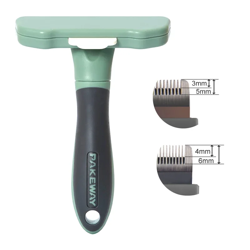 Pakeway T10 Self Cleaning Pet Hair Remover Dog Grooming Brush Large Deshedding Tool Pet Grooming Brush