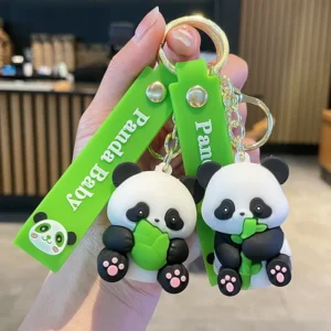 Panda Cartoon Pandas Animal Bulk Mini Pop Fidget Keychain Boys Girls Kids Birthday Party Favors Supplies Students Bubble Prize
