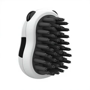 Panda Style Pet Bath Brush and Comb Wet Dry Dual Use Massage with Soft Bristles for Strong Hair Removal in Pet Bathing