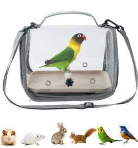 Parrot Bird Carrier Bag Eco friendly Plastic Square for Pigeon Lizard Outdoor Use Small Sun Carrying Bag All Seasons Supplies