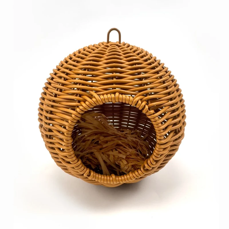Parrot Nest PP Rattan Woven Bite Resistant All Seasons Universal Hanging Bird Supplies