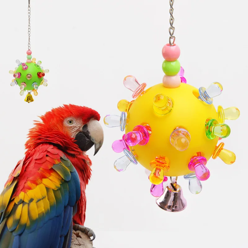 Parrot Rattan Ball Bird Toys Eco Friendly Durable Plastic Nylon Cage Accessories Funny Pet Supplies for Birds Dogs Bird Playing