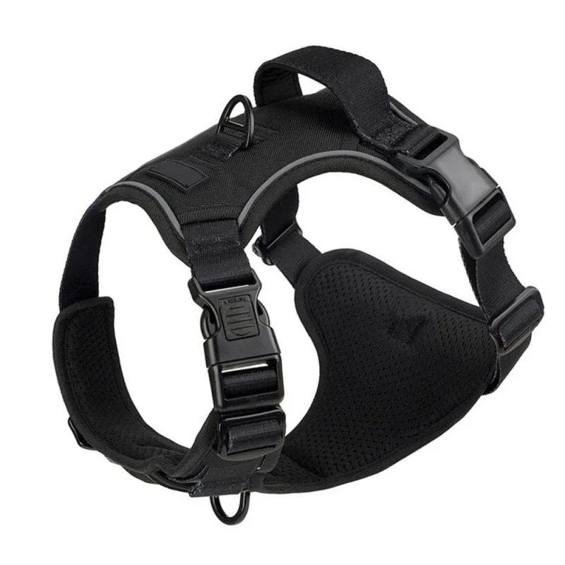 Personalized Custom Logo Designers Reflective Dog Harness Adjustable Pet Harness No Pull Dog Harness Front Clip Strap Minimal