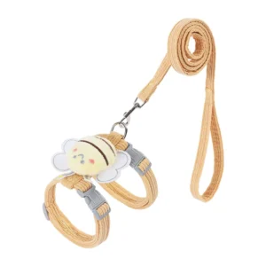 Personalized Customizable Pet Cat Dog H Harness Set Decorated with Cute Little Bees