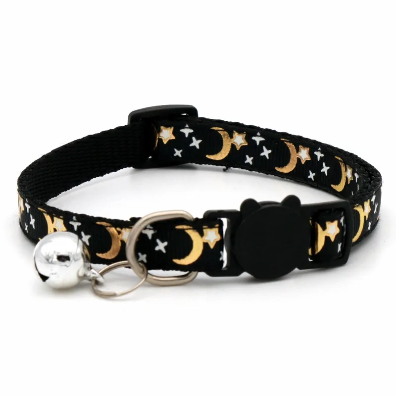 Personalized Dog & Cat Collar Cute Adjustable Buckle Closure with Bell Comfortable Pet Accessories
