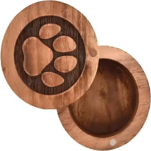 Personalized Wooden Pet Casket & Urn Memorial Keepsake for Ashes with Engraved Name Pet Funeral