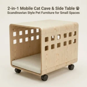 Personalized Wooden Pet House Bed and Cage for Dogs and Cats Stylish Kennel and Crate