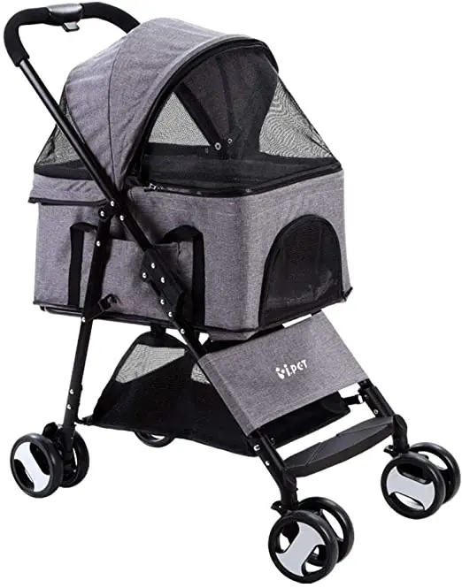 Pet 4 Wheels Pet Dog Cat Stroller Carrier Other Pet Carriers & Travel Products