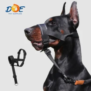 Pet Accessories Adjustable Dog Head Harness Anti Pull Gentle Leader Muzzle for Training and Walking