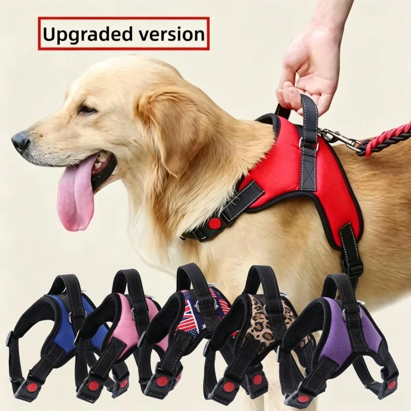 Pet Accessories Adjustable Fashion Nylon Breathable Reflective No Pull Luxury Vest Pet Dog Harness for Dog Cat