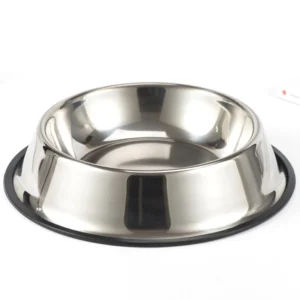 Pet Accessories Custom Pattern Stainless Steel Cat Dog Water Food Feeder Bowl Round Pet Feeding Bowl for Dog
