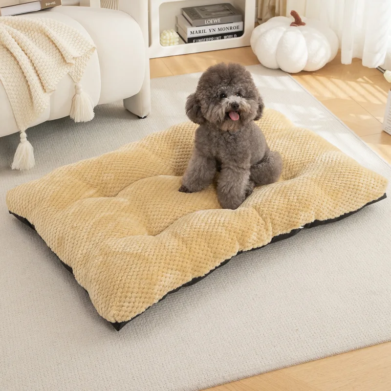 Pet Accessories Dog Products Non slip Luxury Plush Flannel Soft Dog cat Furniture Bed Mattress Pad Sleeping Gear Sofa