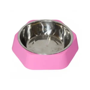 Pet Accessories Food and Water Pet Feeder Non Slip Silicone Dog Bowl with Stainless Steel Bowl