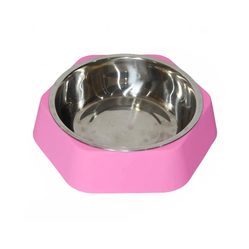 Pet Accessories Food and Water Pet Feeder Non Slip Silicone Dog Bowl with Stainless Steel Bowl