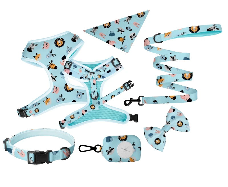 Pet Accessories New Designs Customized Harness Dog Collars Harnesses Leashes Dog Harness Set for Dogs