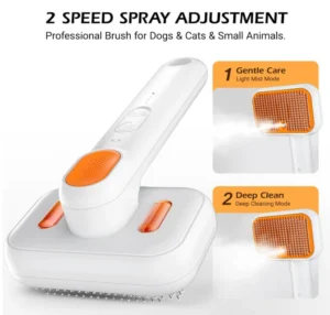 Pet Accessories Product Self Clean Steam Water Spray Anti static Pet Fur Remover Shedding Hair Slicker Brush